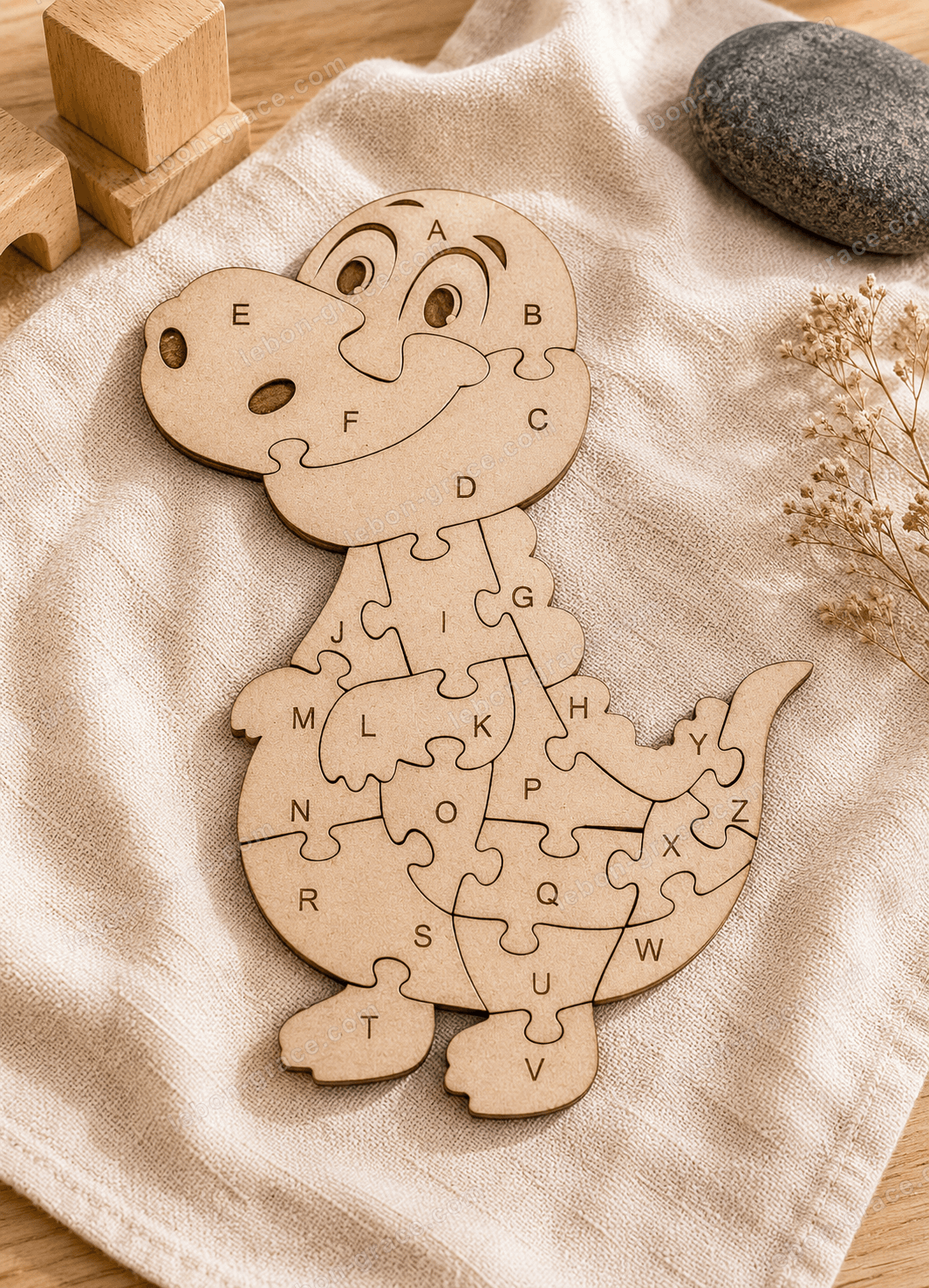 Colour-Me Dinosaur Alphabet Puzzle