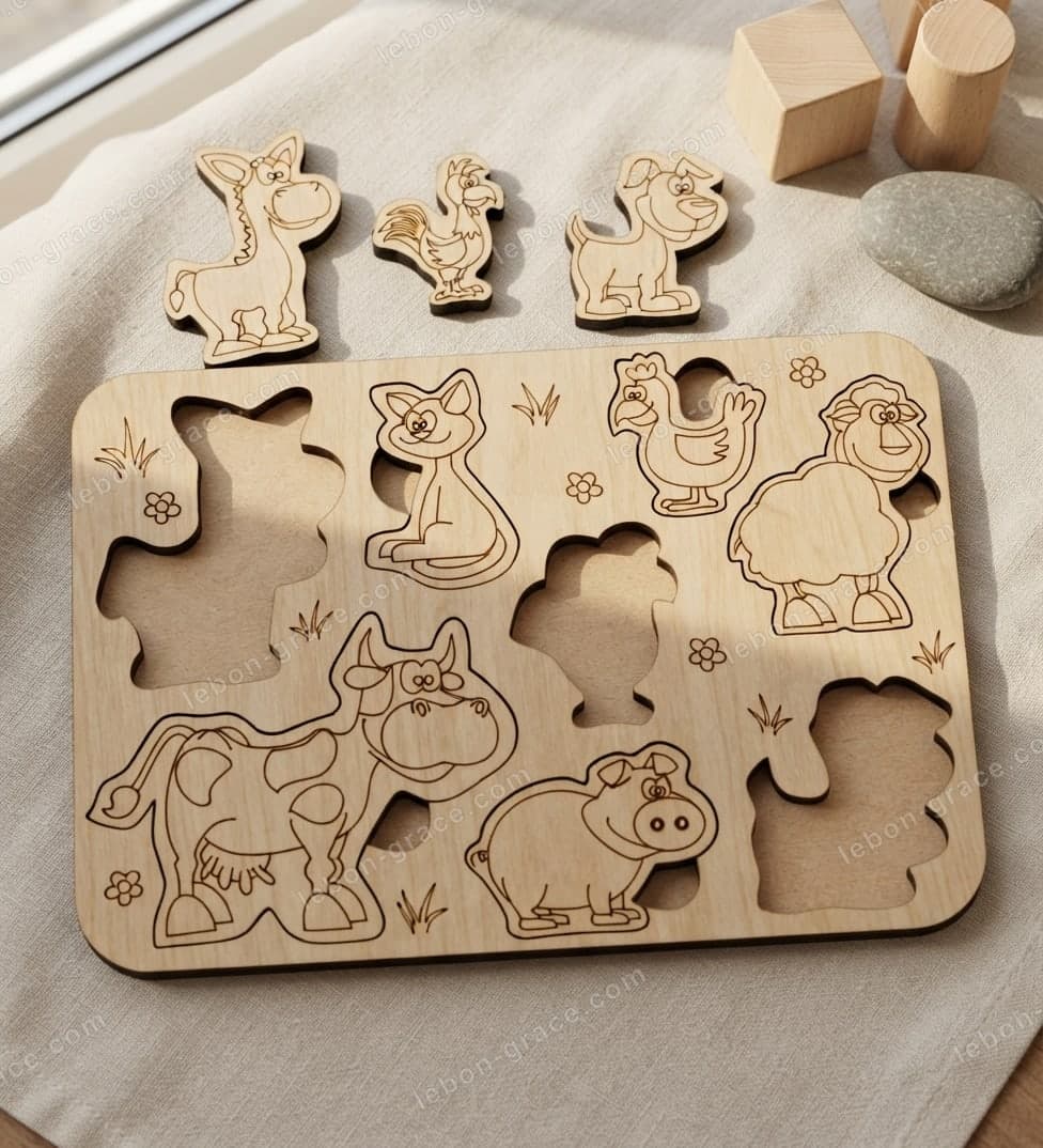 First Animals Peg Board