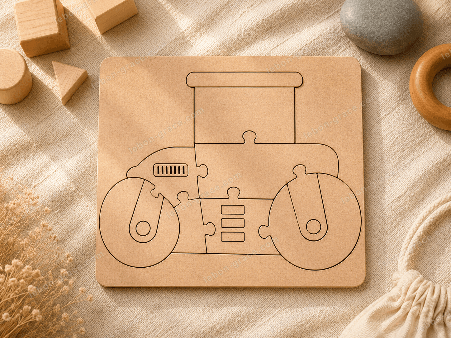 Tractor Shape Puzzle